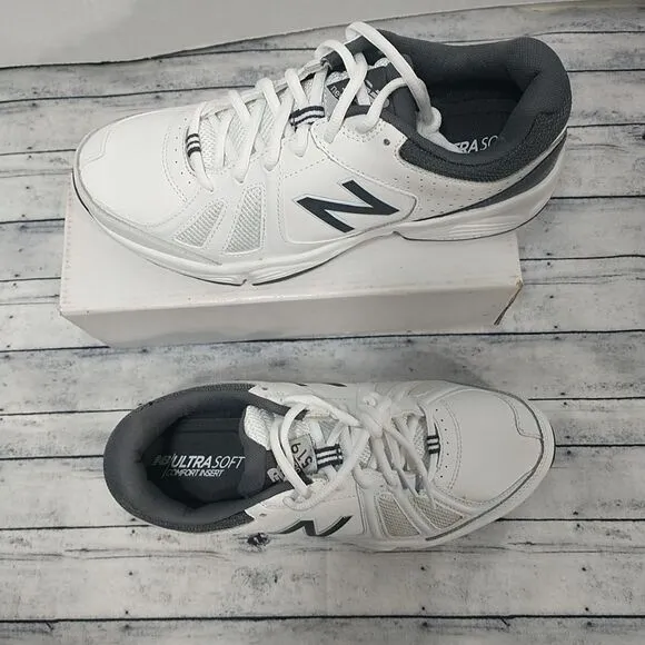 New Balance 519 MX519WG2 Mens SZ 8.5D White Logo Cross-Training Sneaker Shoes