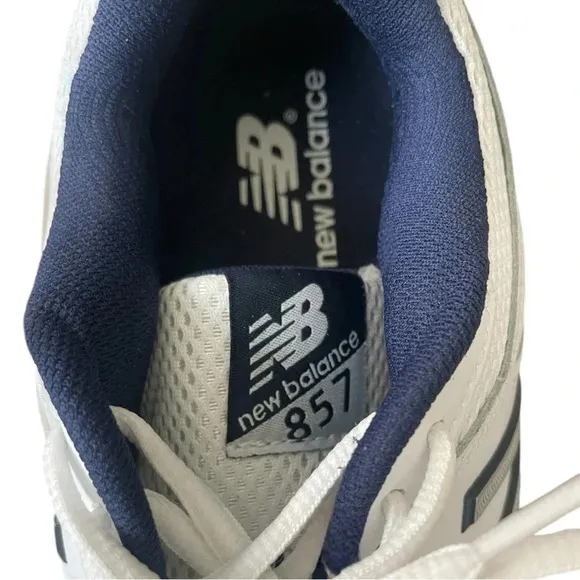 New Balance 857 Men’s Training Shoes US Size 8 - 6E Wide White/Navy