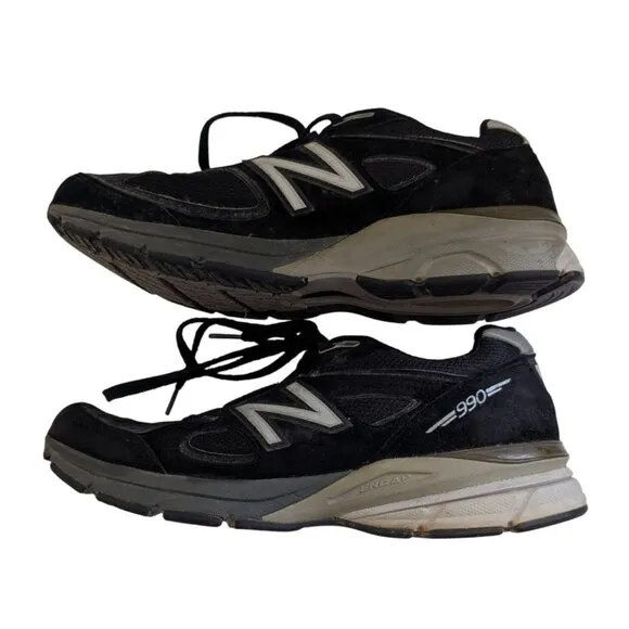 New Balance 990v3 Mens Black Running Shoes Size 9.5