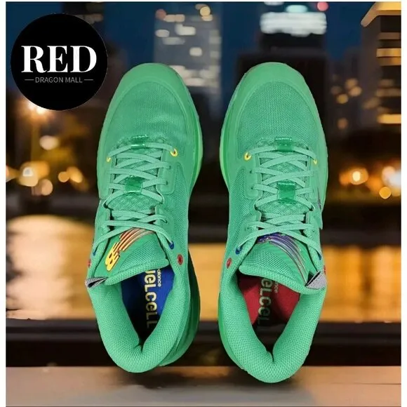 New Balance Hesi Low Gamer Tag Green Basketball Shoes - Men's Size 10