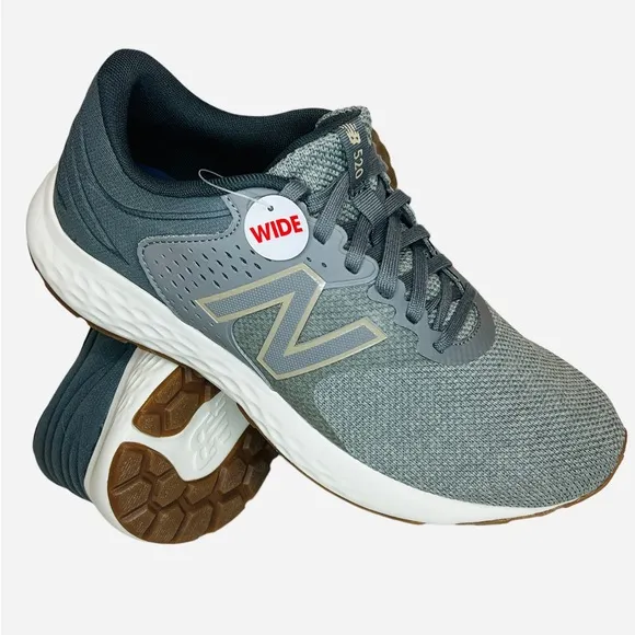 New Balance Men's 520 v7 Gray/Khaki Running Shoes M520MG7 Sz 8.5 4E