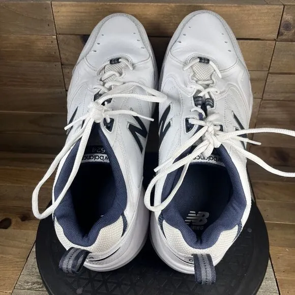 New Balance 624 Mens Sz 11.5 2E White Navy Cross Training Lace Up Shoes MX624WN2