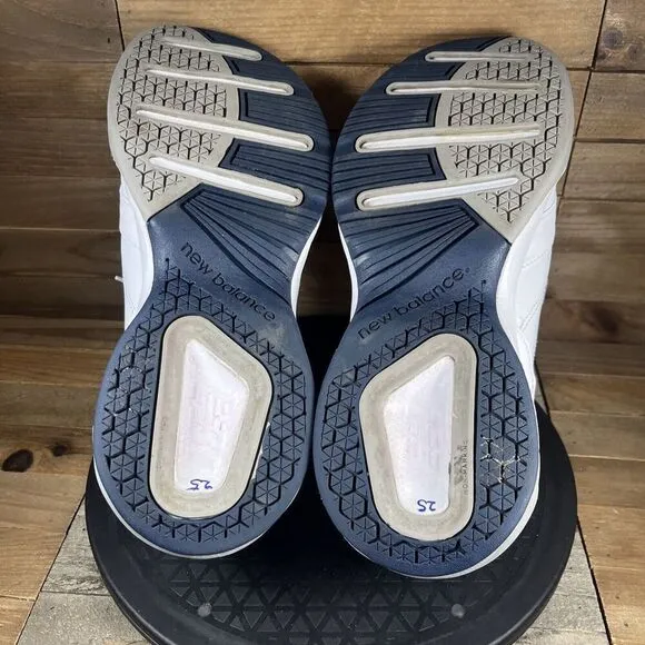 New Balance 624 Mens Sz 11.5 2E White Navy Cross Training Lace Up Shoes MX624WN2