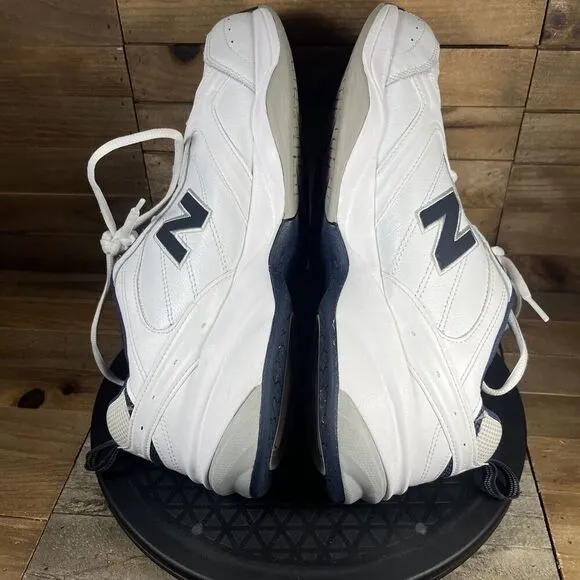 New Balance 624 Mens Sz 11.5 2E White Navy Cross Training Lace Up Shoes MX624WN2
