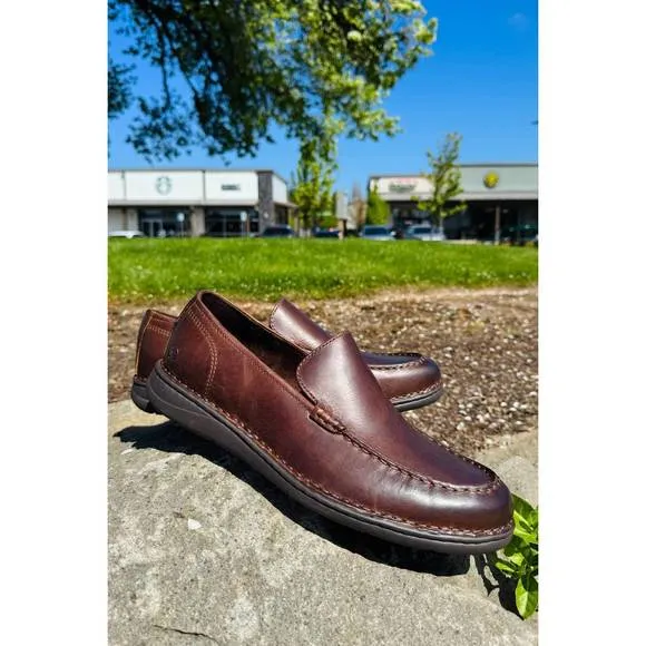 NEW BORN men's thaton loafer shoes in brown