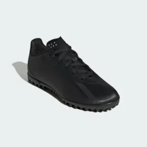 NEW!! Boys adidas X Crazyfast.4 Turf Sneaker, Black/Black/Black Size 1Y