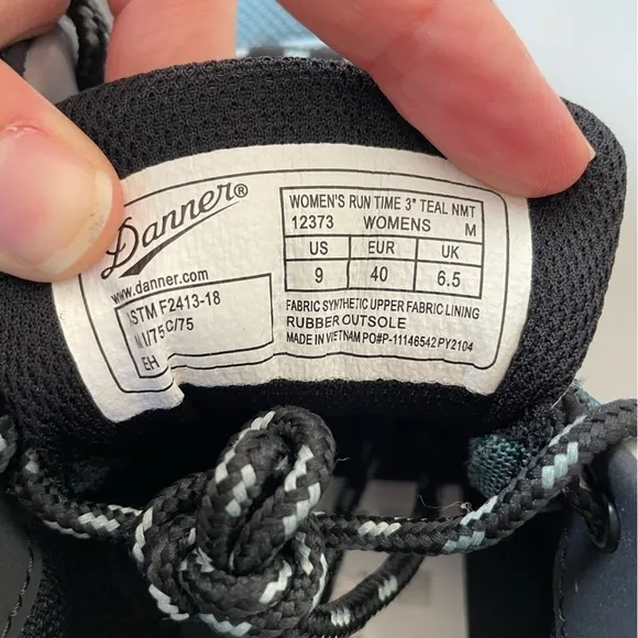 New Danner Women's Run Time 3&quot; Teal NMT Work Shoes size 9