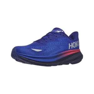 NEW HOKA women's clifton 9 shoes in dazzling blue/nebulas blue