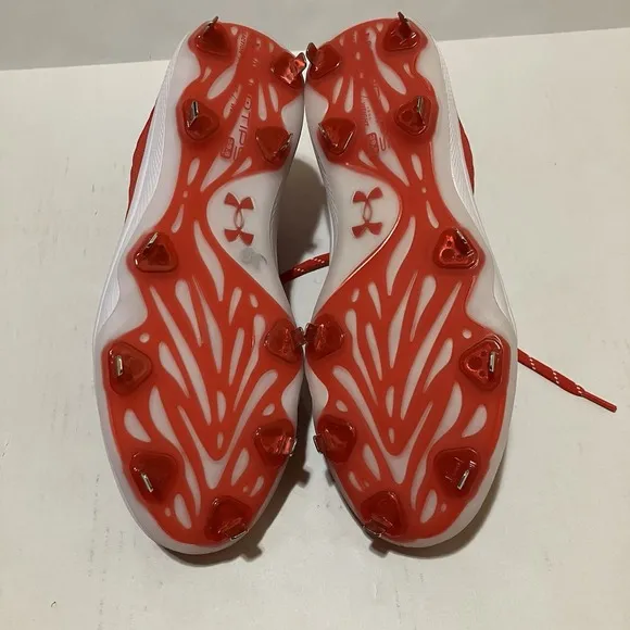 new men's 13 Under Armour UA Yard Turf Baseball Shoes - 3024179-600 Red RARE