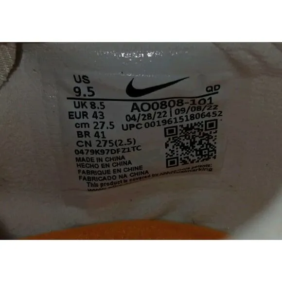 New Men's 9.5 Nike TJ Triple Jump Elite 2 Track Shoes White Black Spikes