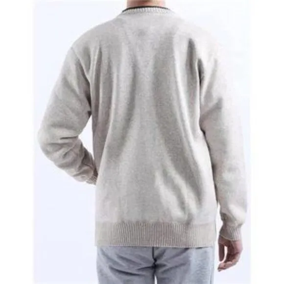 New Men's Cardigans Slim Fit Beige​