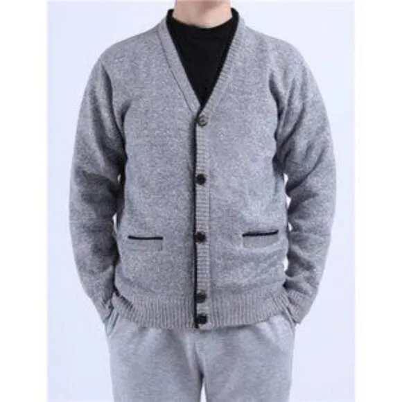 New Men's Cardigans Slim Fit Grey​