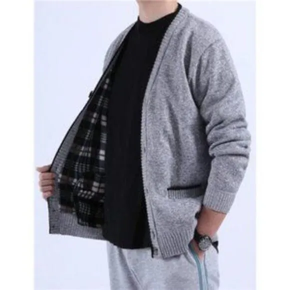 New Men's Cardigans Slim Fit Grey​