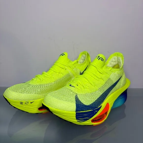 New Nike Air Zoom Alphafly Next% 3 Women's Size 6 Volt Yellow Running FD8315-700