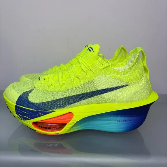 New Nike Air Zoom Alphafly Next% 3 Women's Size 6 Volt Yellow Running FD8315-700