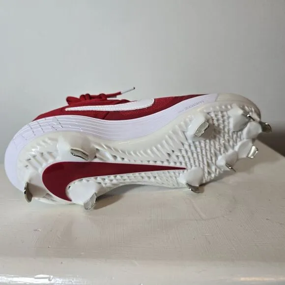 New Nike Alpha Huarache Elite‎ 2 Low Red White Baseball Cleats Sz 5.5 AJ6873 601