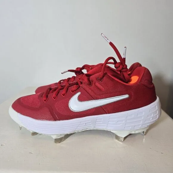 New Nike Alpha Huarache Elite‎ 2 Low Red White Baseball Cleats Sz 5.5 AJ6873 601