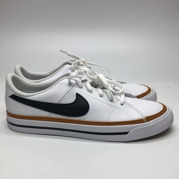 New Nike Court Legacy GS White Black Desert Orchard DA5380-102 with box