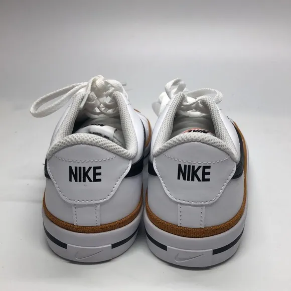 New Nike Court Legacy GS White Black Desert Orchard DA5380-102 with box