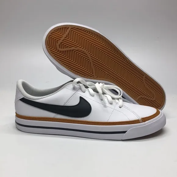 New Nike Court Legacy GS White Black Desert Orchard DA5380-102 with box