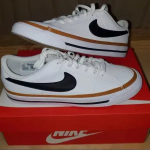 New Nike Court Legacy GS White Black Desert Orchard DA5380-102 with box