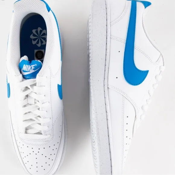 NEW Nike Court Vision Low Sneakers Men’s Size 11 WITHOUT BOX White and Blue