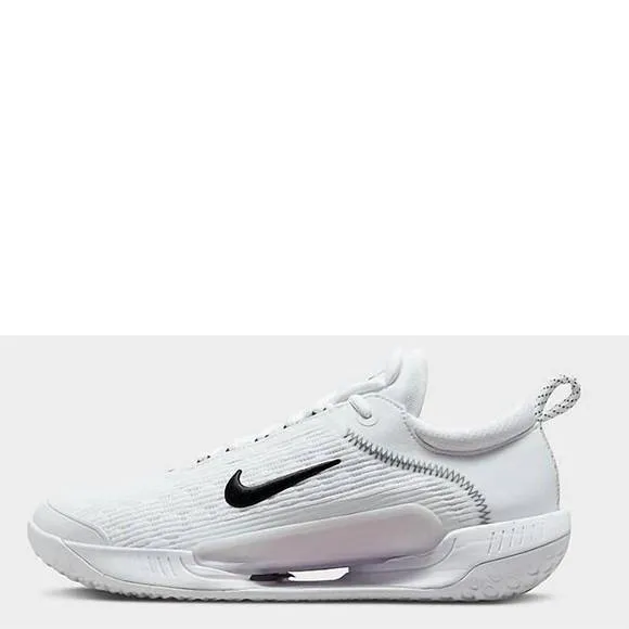 NEW NIKE men's nike zoom court nxt tennis shoes in white / black