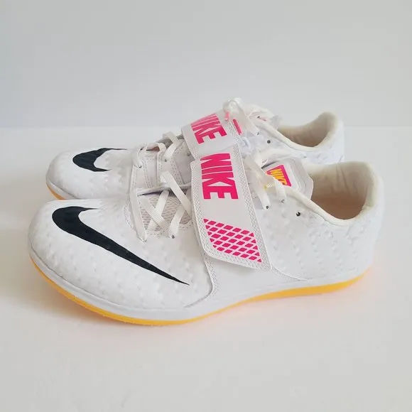 NEW Nike Zoom High Jump Elite Track Shoes NO SPIKES 806561-102 Size 9 White