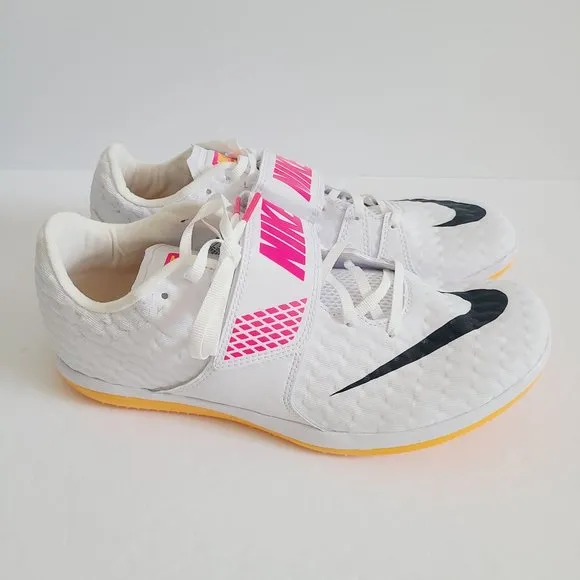 NEW Nike Zoom High Jump Elite Track Shoes NO SPIKES 806561-102 Size 9 White