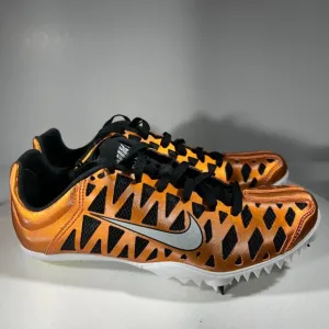 NEW Nike Zoom Maxcat 3 Volt Boys Size 4 Track Field Spikes Shoes Orange Cleats