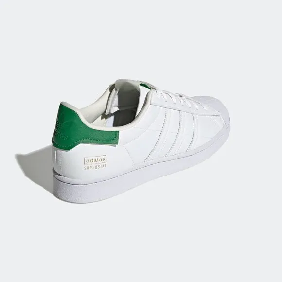 NEW Size 8 Mens Adidas Superstar Primegreen White Lace-Up Vegan Shoes FY5480