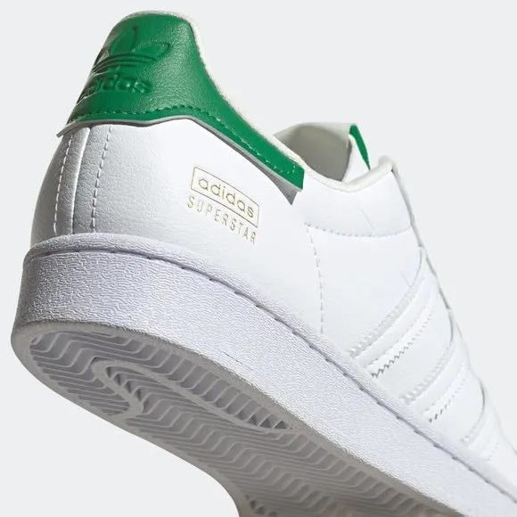 NEW Size 8 Mens Adidas Superstar Primegreen White Lace-Up Vegan Shoes FY5480