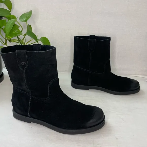 NEW UGG Josefene Short Suede Boot‎ inBlack Sz. 8
