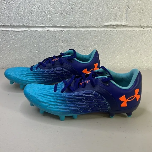new under armor track shoes 8.5 blue cleats ombré clone magnetico pro FG Elite