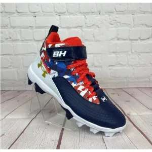 New Under Armour Harper 7 Mid USA Baseball Shoes Youth Size 3.5Y (3025599-400)