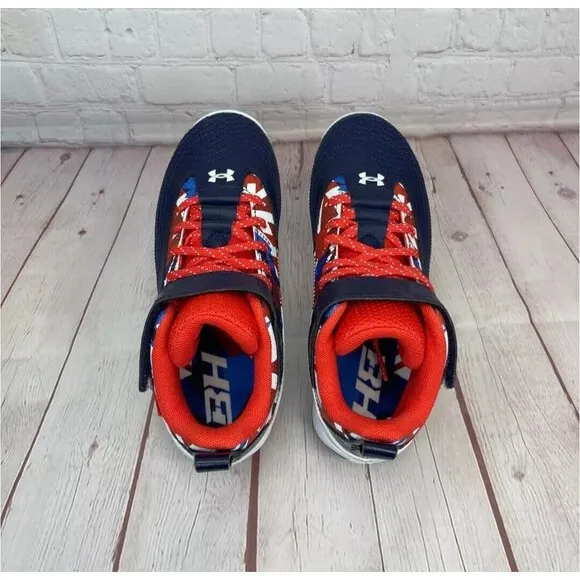 New Under Armour Harper 7 Mid USA Baseball Shoes Youth Size 3.5Y (3025599-400)