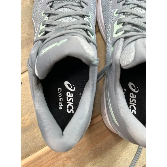 NEW US9 Asics EvoRide Women’s Running Shoes Gray Mint Green
