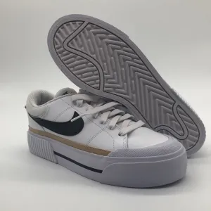 New Women’s Nike Court Legacy Lift Low White DM7590-100 NWOB