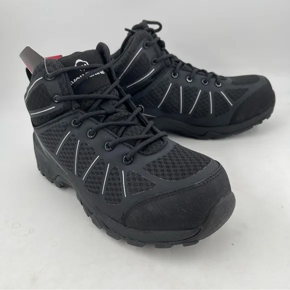 NIB! Wolverine Men’s Amherst II Carbonmax Black Composite Toe Work Boot-Size 7 M