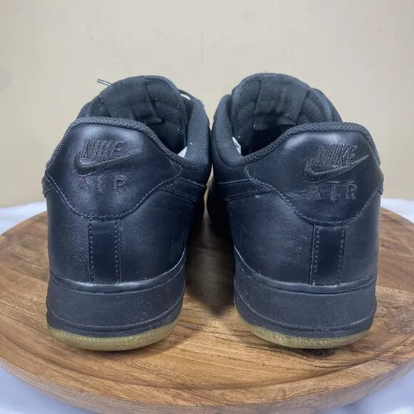 Nike Air Force 1 07 Low Triple Black Gum Mens Size 14 Shoes