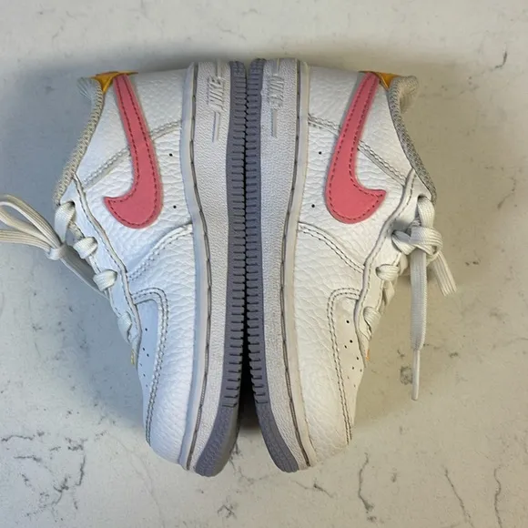 Nike Air Force 1 AF1 Low White / Pink Toddler Shoes Size 8C F13486-100