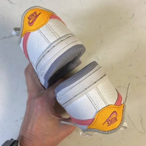 Nike Air Force 1 AF1 Low White / Pink Toddler Shoes Size 8C F13486-100