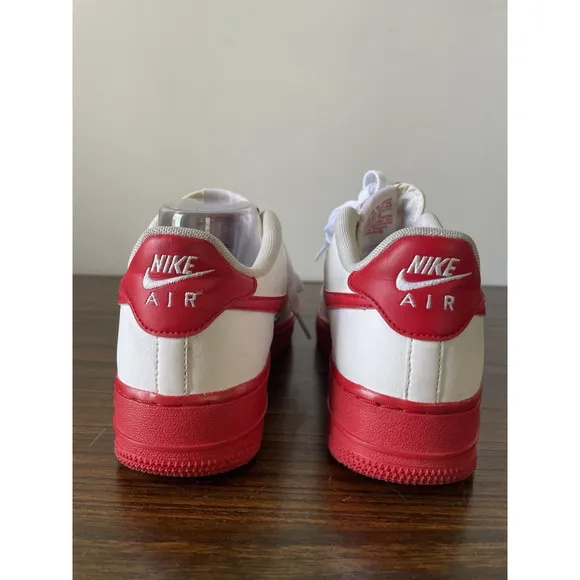 Nike Air Force 1 GS Low Top University Red White CV7663-102 Shoe Sz 6Y/Wm 7.5-8