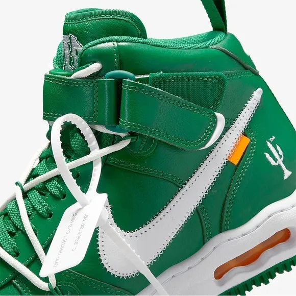 NIKE Air Force 1 Mid Off-White Pine Green