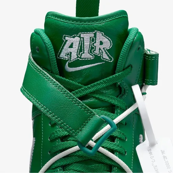 NIKE Air Force 1 Mid Off-White Pine Green