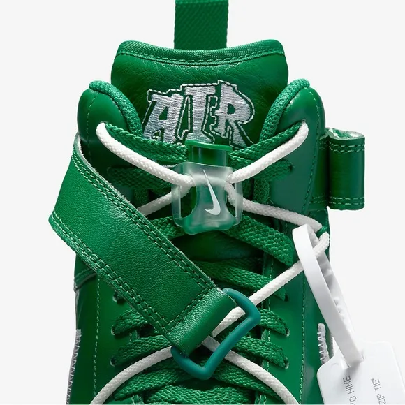 NIKE Air Force 1 Mid Off-White Pine Green