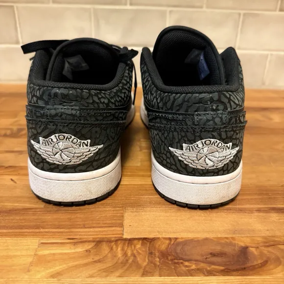 Nike Air Jordan 1 Low SE Shoes 'Black Elephant' FB9907-001 Men's Size 13