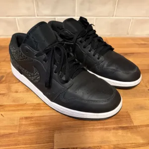 Nike Air Jordan 1 Low SE Shoes 'Black Elephant' FB9907-001 Men's Size 13