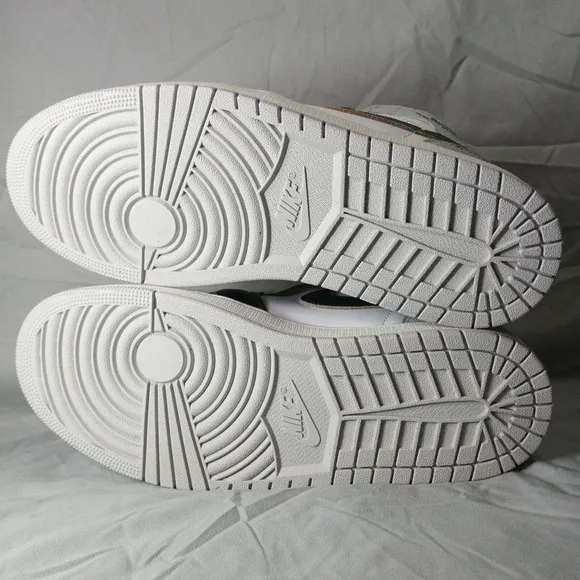 Nike Air Jordan 1 Mid Shoes Oxidized Green White Grey FQ7720-103 Men's 10.5 NA