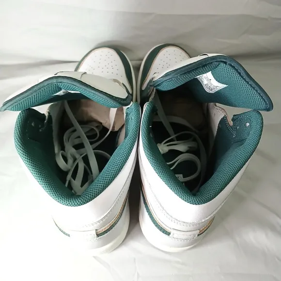 Nike Air Jordan 1 Mid Shoes Oxidized Green White Grey FQ7720-103 Men's 10.5 NA